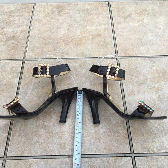 Dolce & Gabbana Ankle Strap Buckle Jeweled Sandals - Picture 8 of 16